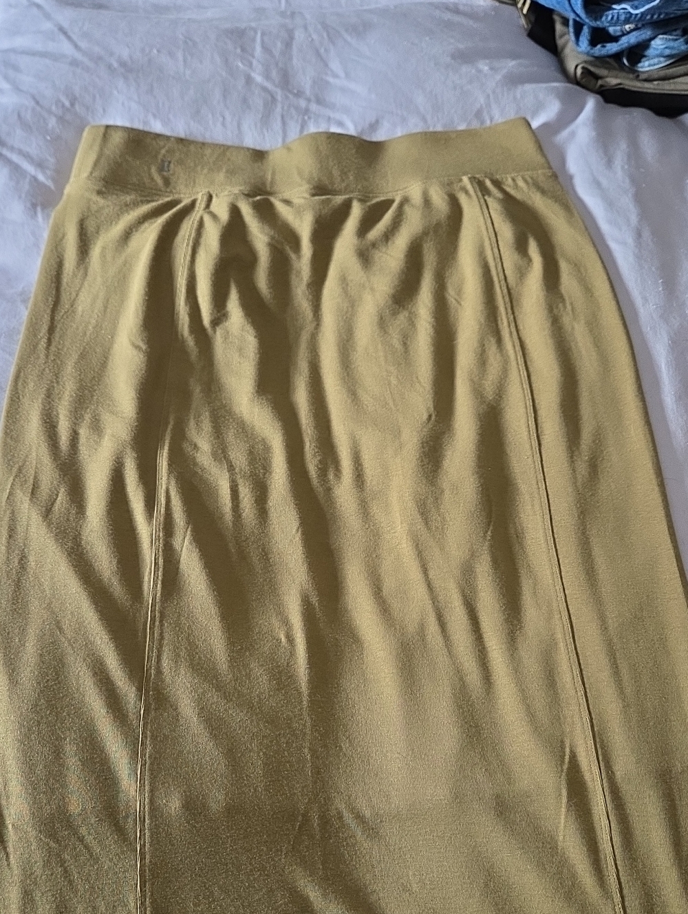 Kit and Ace Yellow Green Happy Pencil Skirt